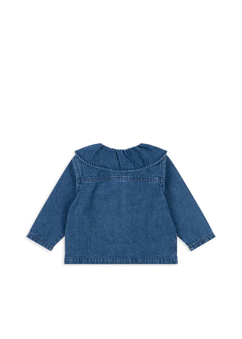 ( KS101582) Magot Demin Shirt Gots - Demin Blue Cherry