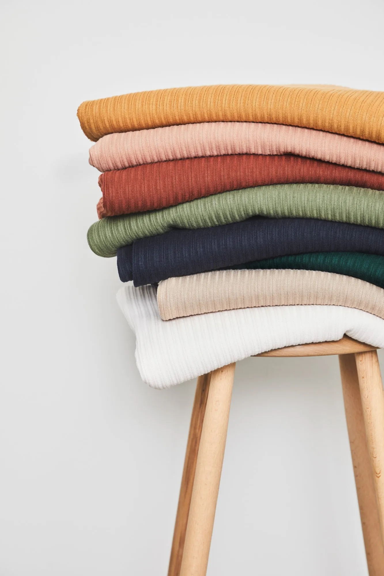 1YD 9IN REMNANT; Space Organic Selanik Rib Knit | Mind The Maker | By The Half Yard