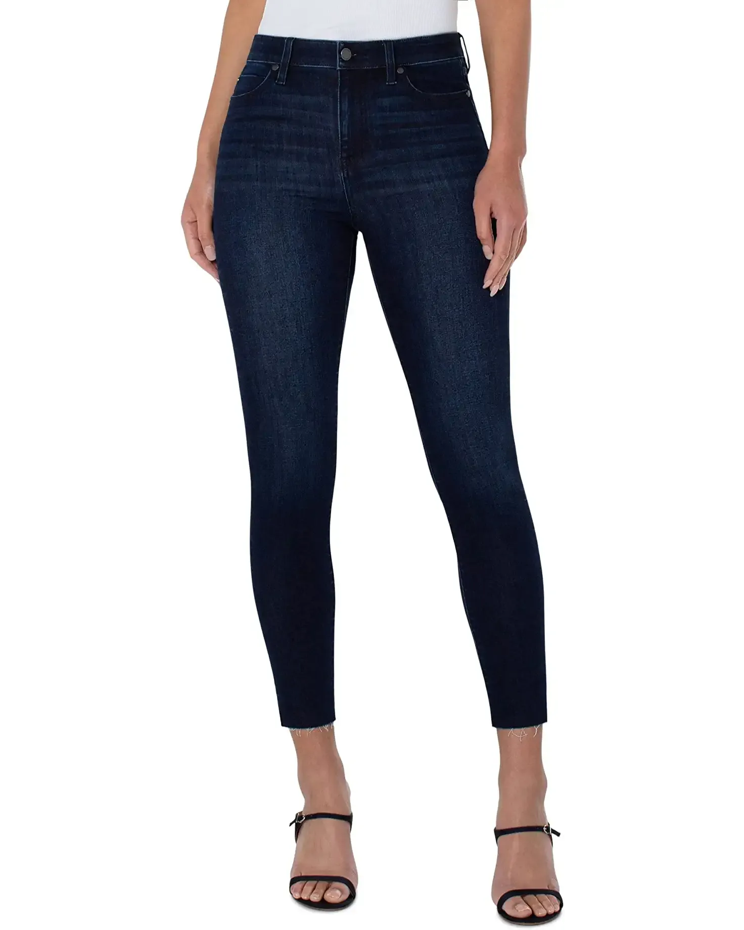 Abby Ankle Cut Hem Skinny Jeans