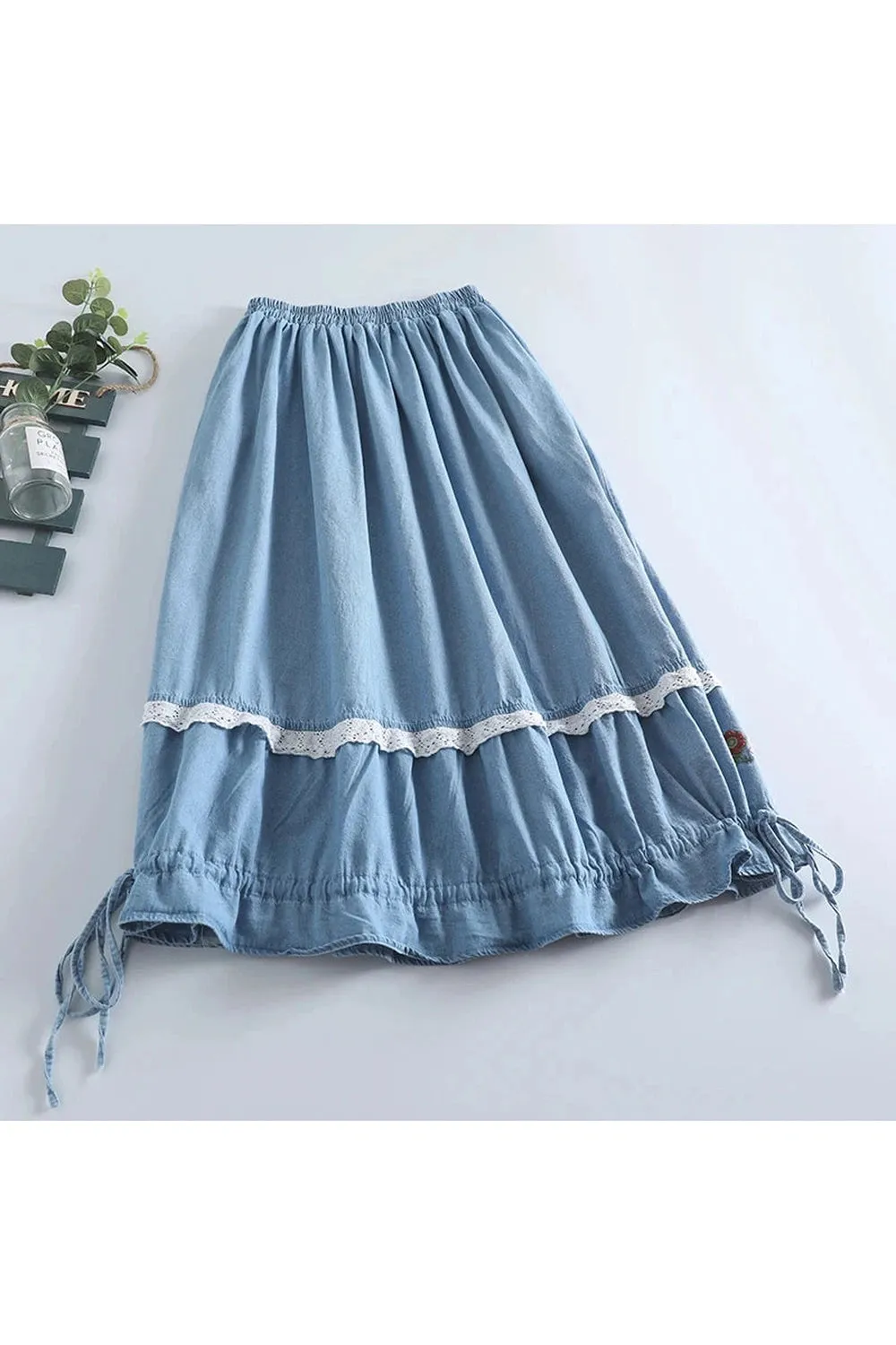 Boho Breeze Embroidered Skirts