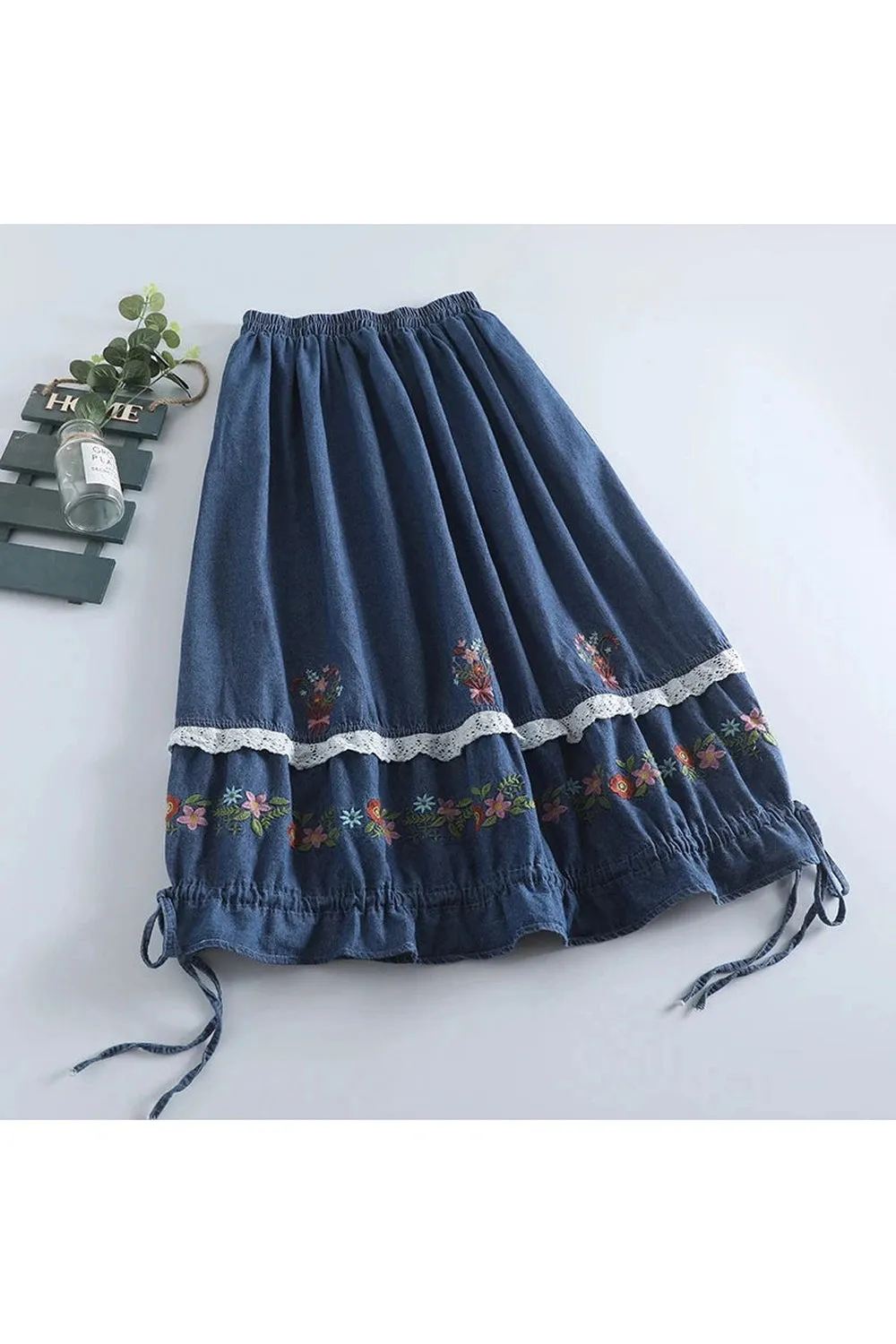 Boho Breeze Embroidered Skirts