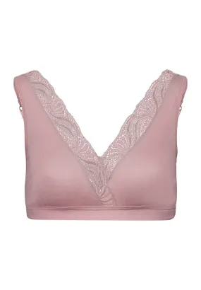 Cotton Delight Lace Trim Soft Cup Bra | Woodrose 71838-2312