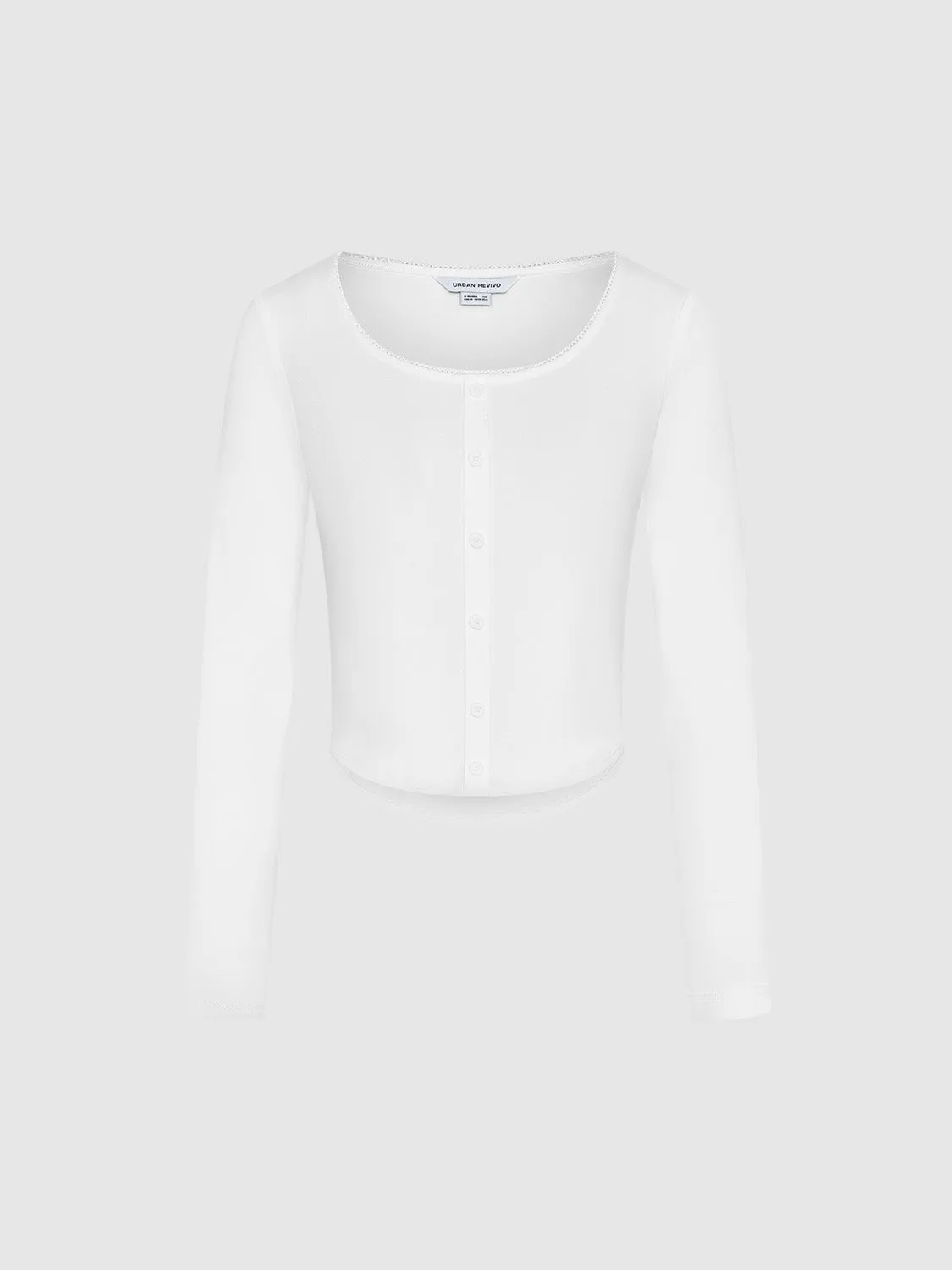 Crew Neck Knitted Cardigans