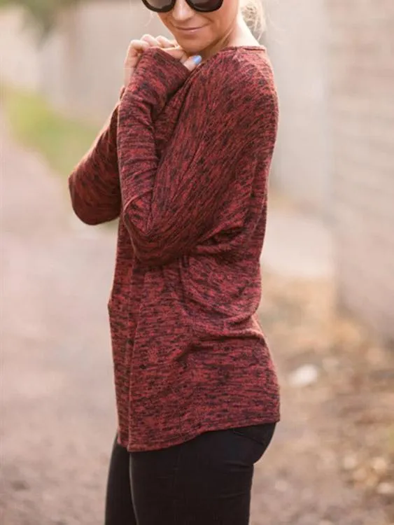 Custom Round Neck Long Sleeves Casual Tee
