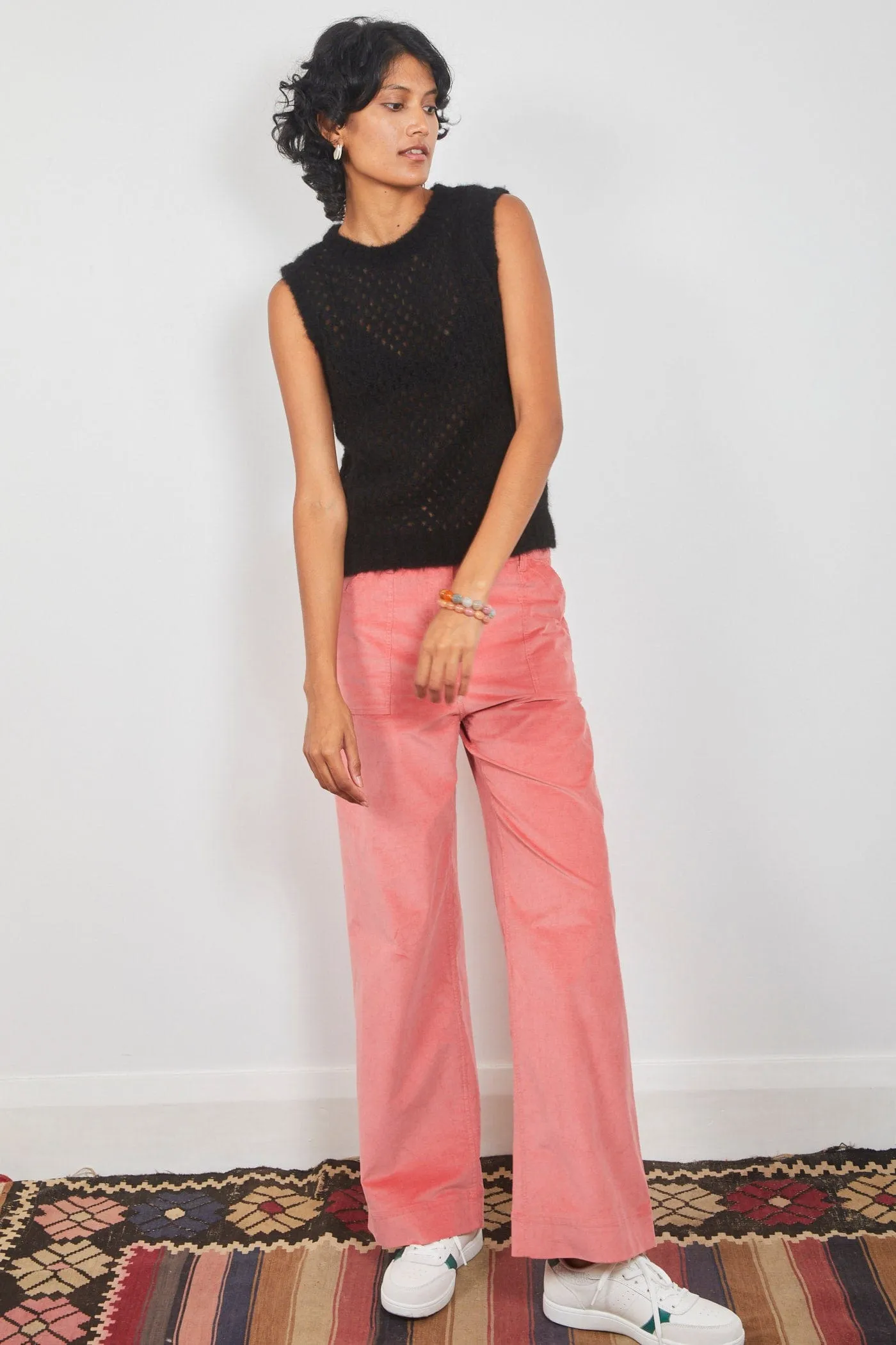Dalston Sandy Pant Pink Cord