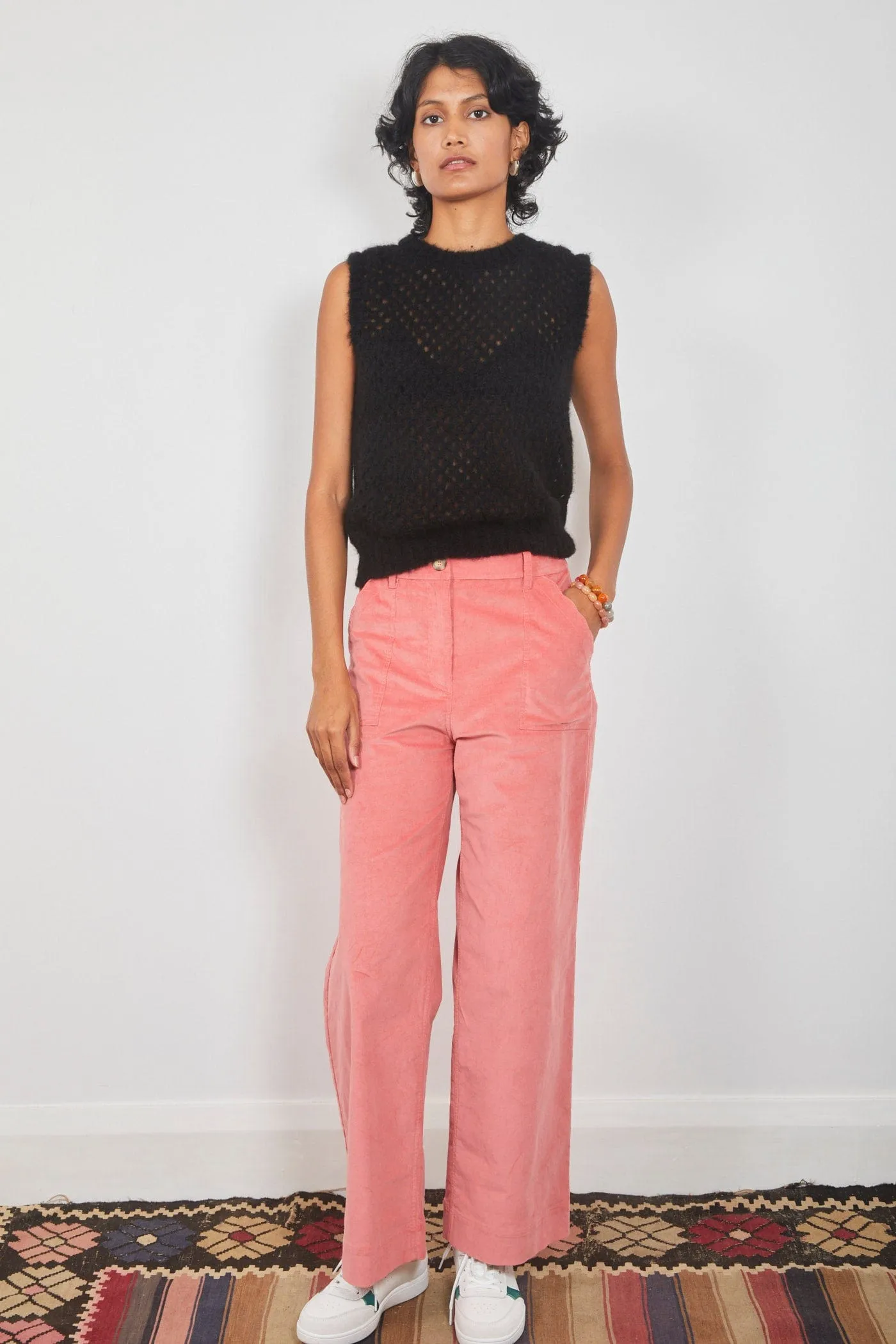 Dalston Sandy Pant Pink Cord
