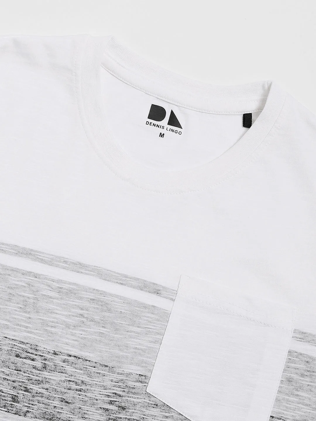 Dennis Lingo Striped Printed Slim Fit Pure Cotton T-shirt