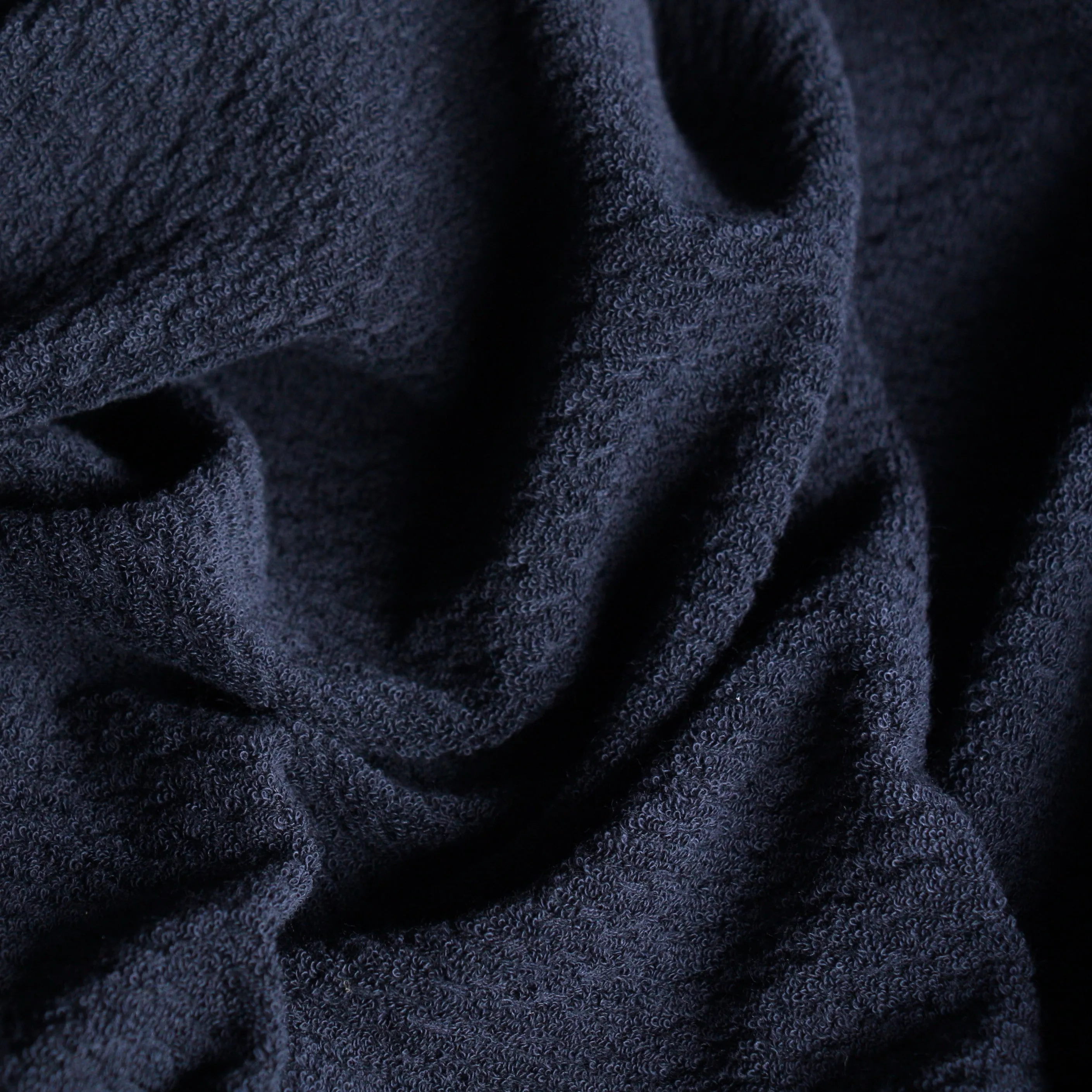Dimpled Navy Jersey Knit