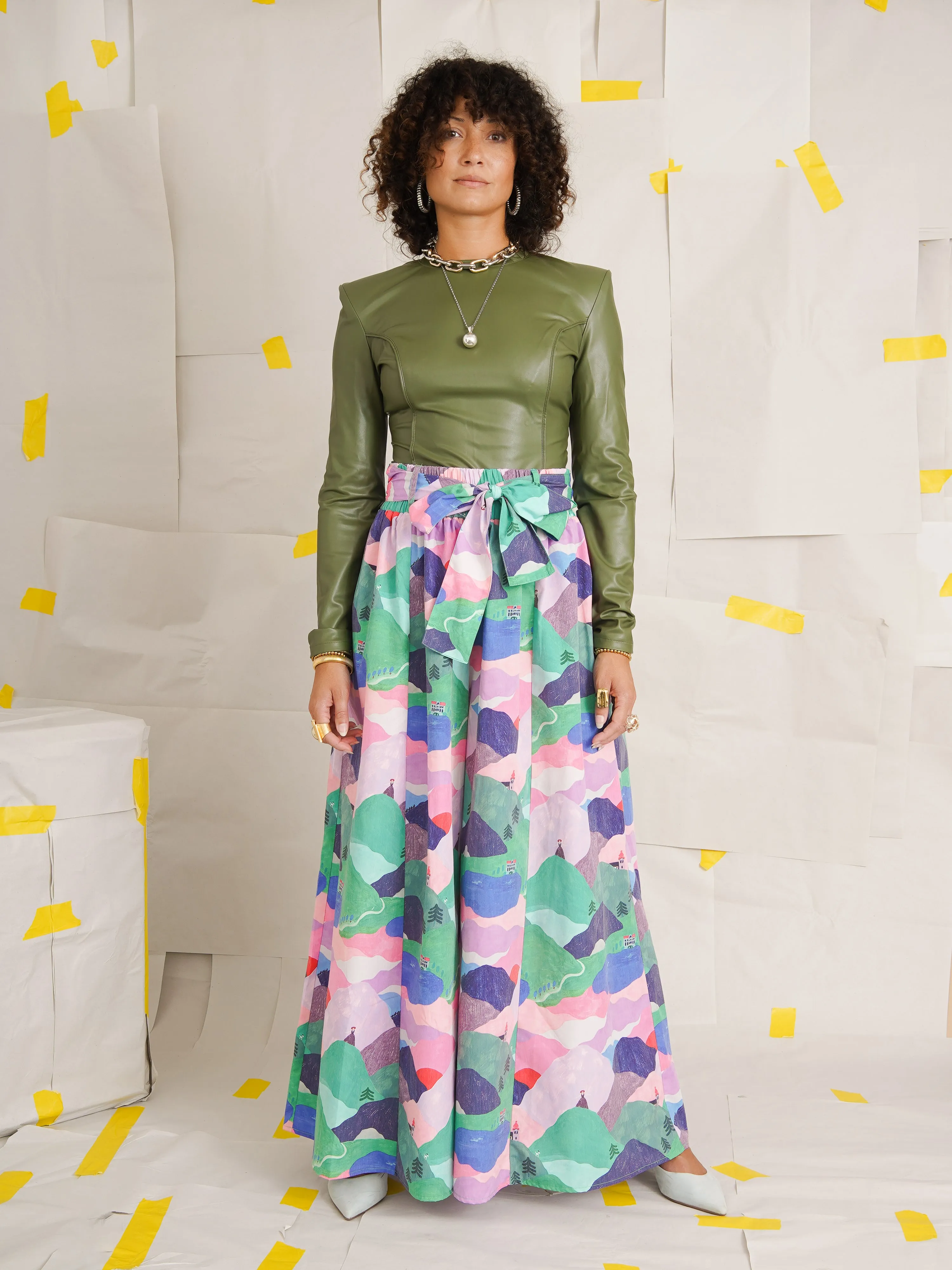 Ile Oba Wide-Leg Palazzo Pants