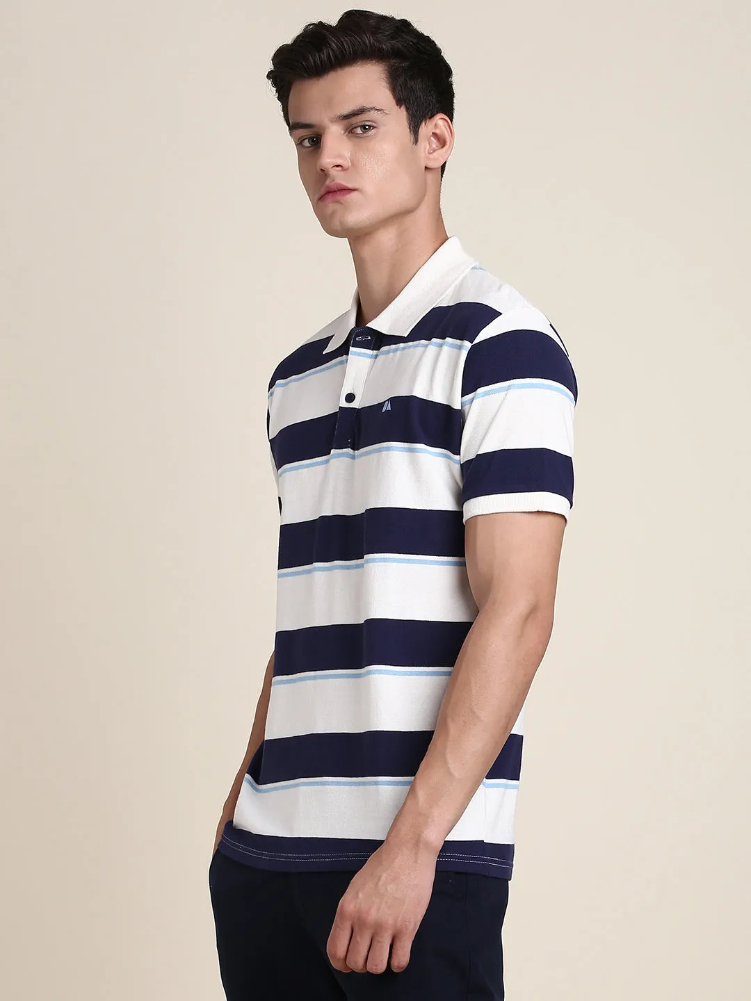 Men's Navy Stripe T-shirt