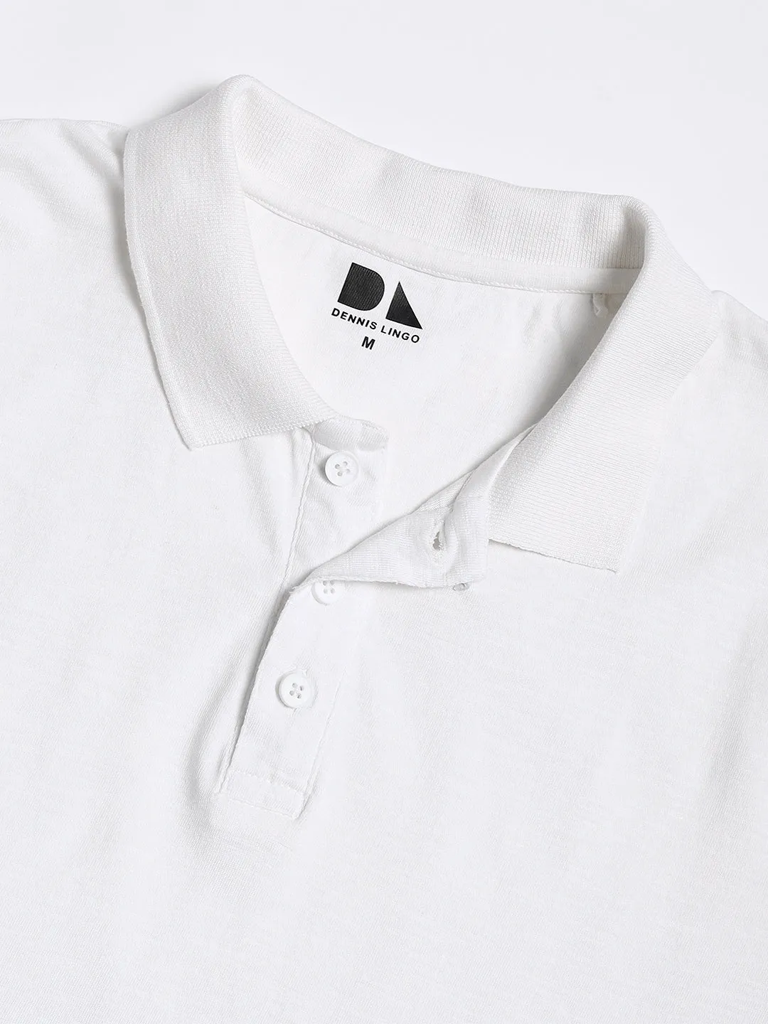 Men's Spread Collar Regular Fit Ombre Blue T-shirt