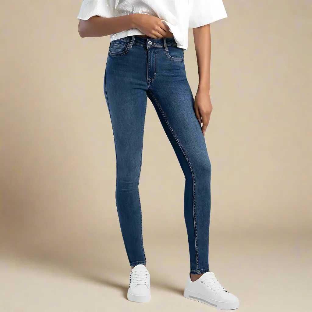 Mila Rose - Skinny Leg Jean - Medium Vintage Blue