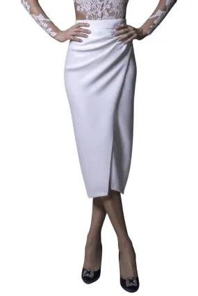 Office White Stretchy Skirt