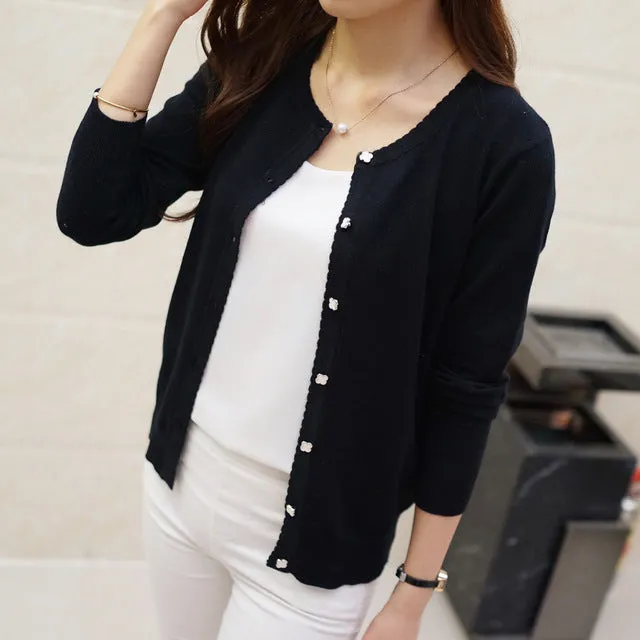 OHCLOTHING 2019 Short design thin cardigan