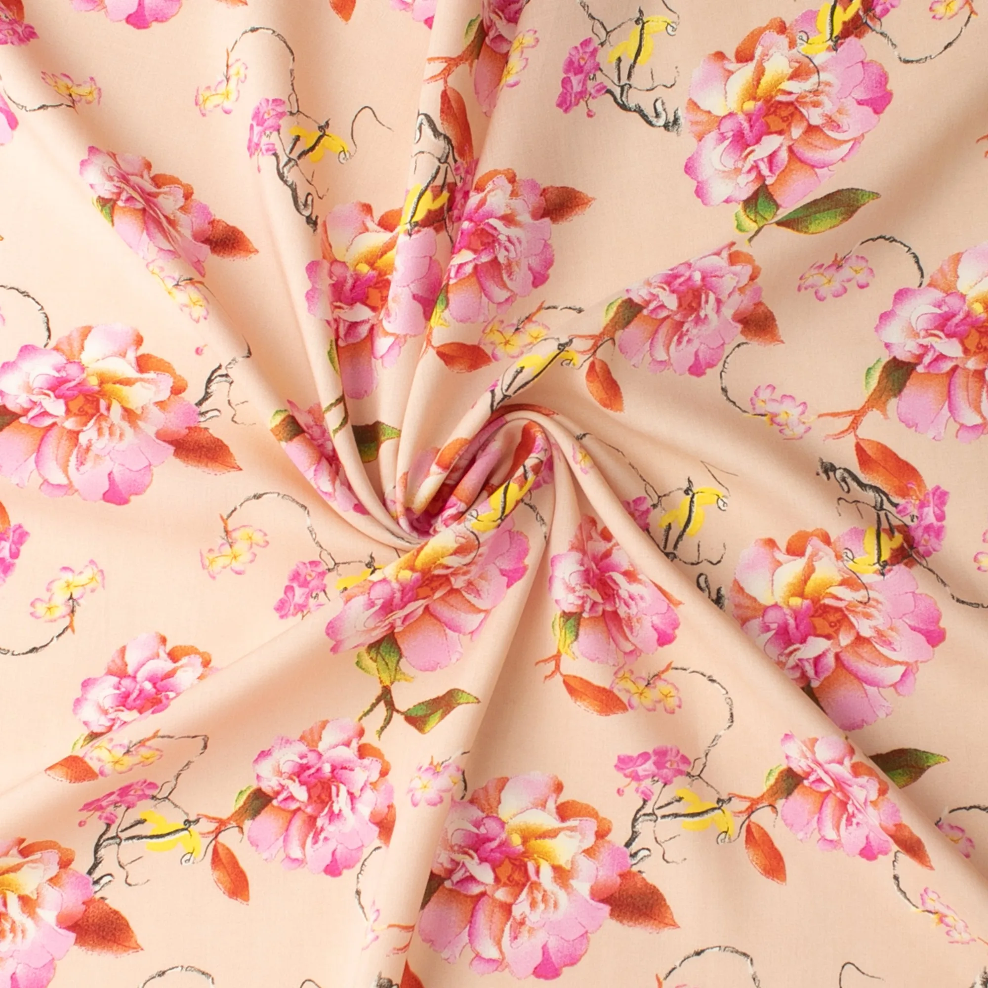 Printed Rayon Poplin - TIFFANY - 031 - Blush
