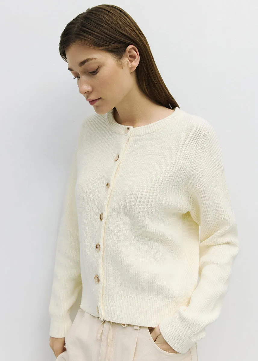 The Meade Cardigan - Cream
