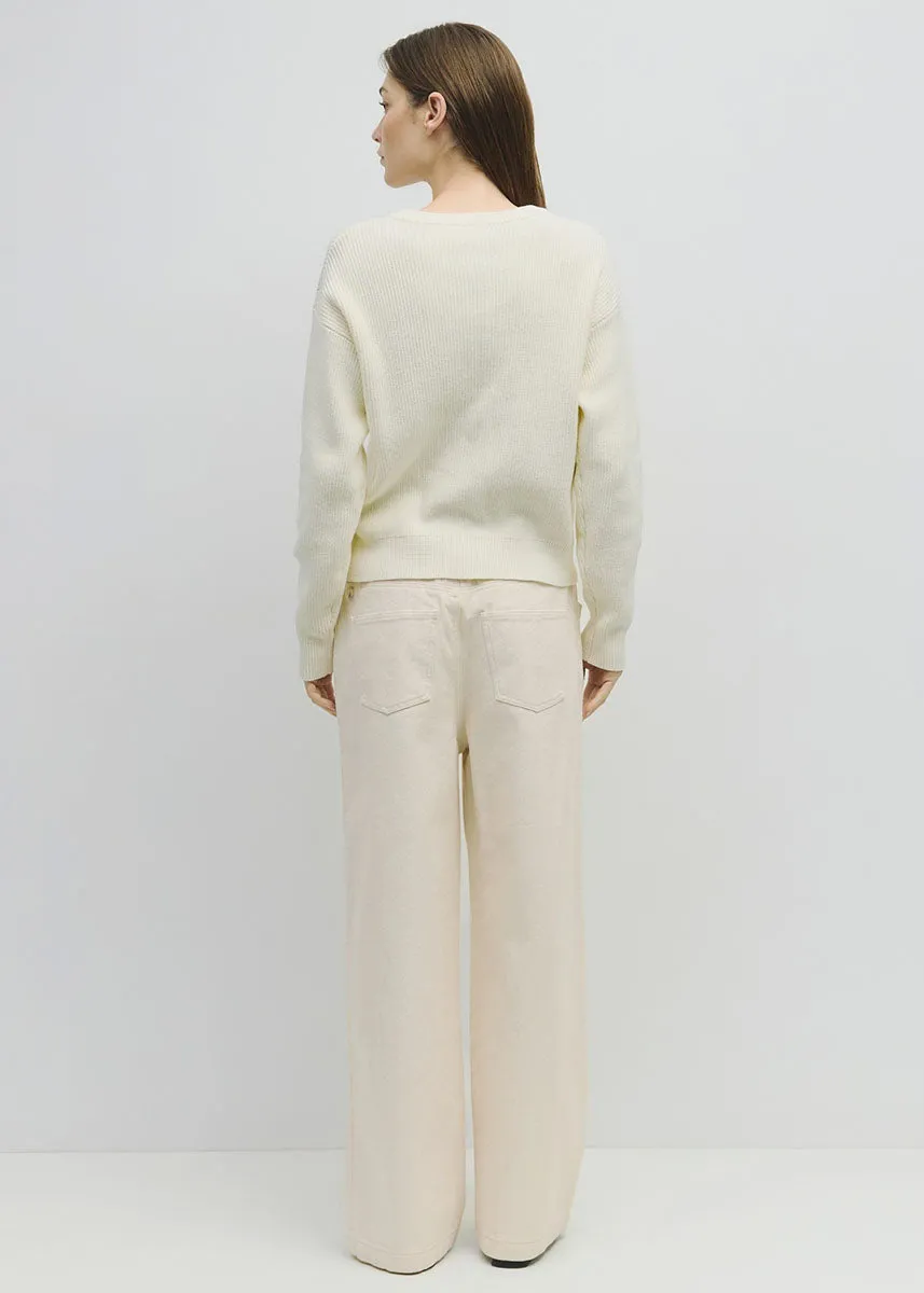 The Meade Cardigan - Cream