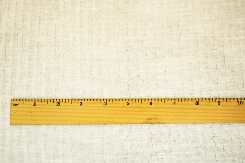 White Poly Stretch Spandex 4x5 Rib Knit Fabric